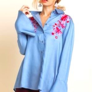 Long sleeve button up blouse